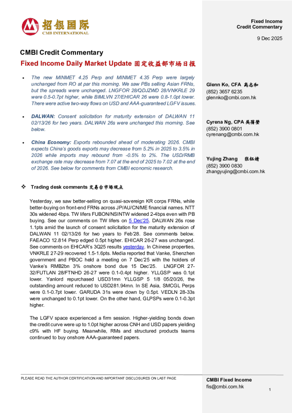 Fixed Income Daily Market Update