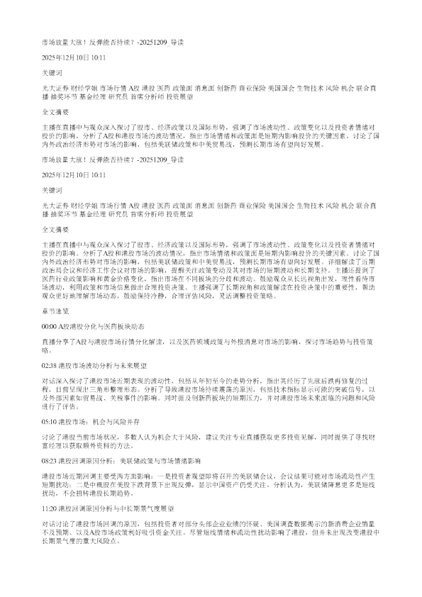 市场放量大涨反弹能否持续20251209