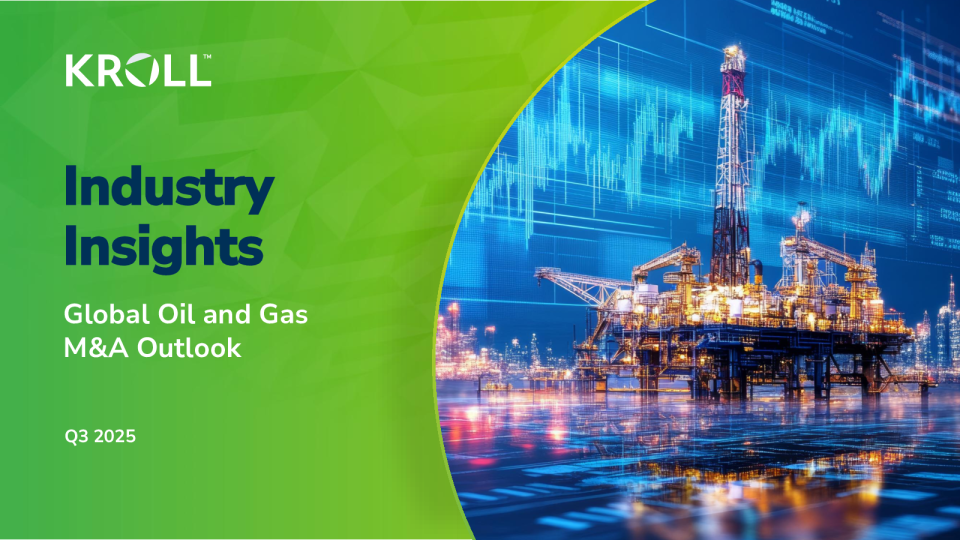 全球石油和天然气并购展望 2025年第三季度