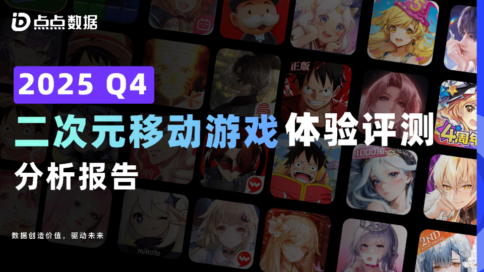 二次元移动游戏体验评测分析报告 2025Q4