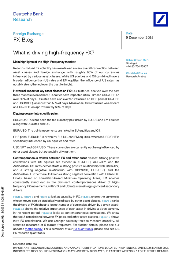 什么在驱动高频外汇交易？