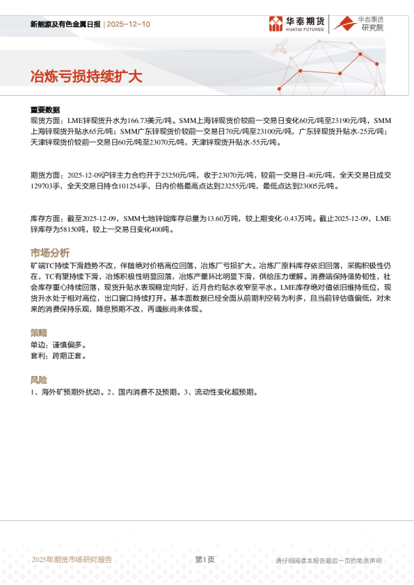 新能源及有色金属日报:冶炼亏损持续扩大