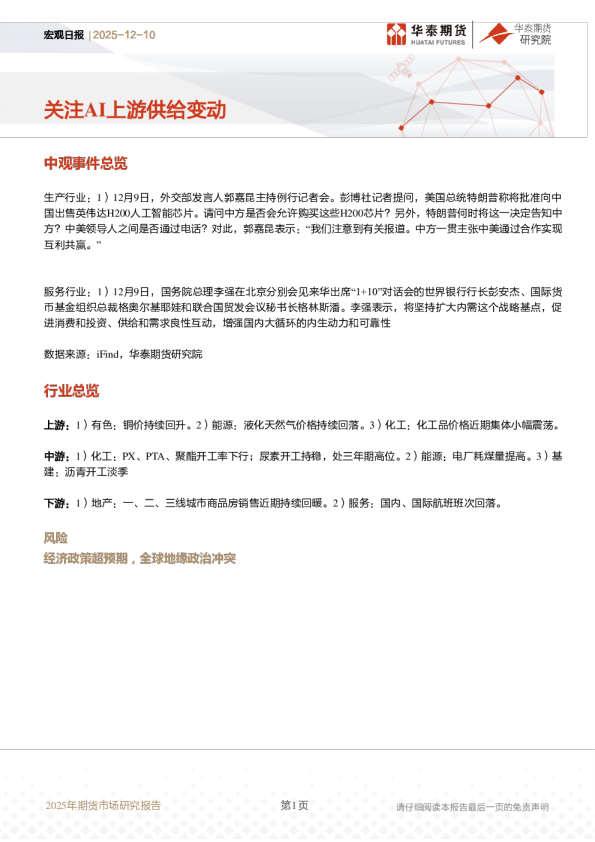 2025年期货市场研究报告