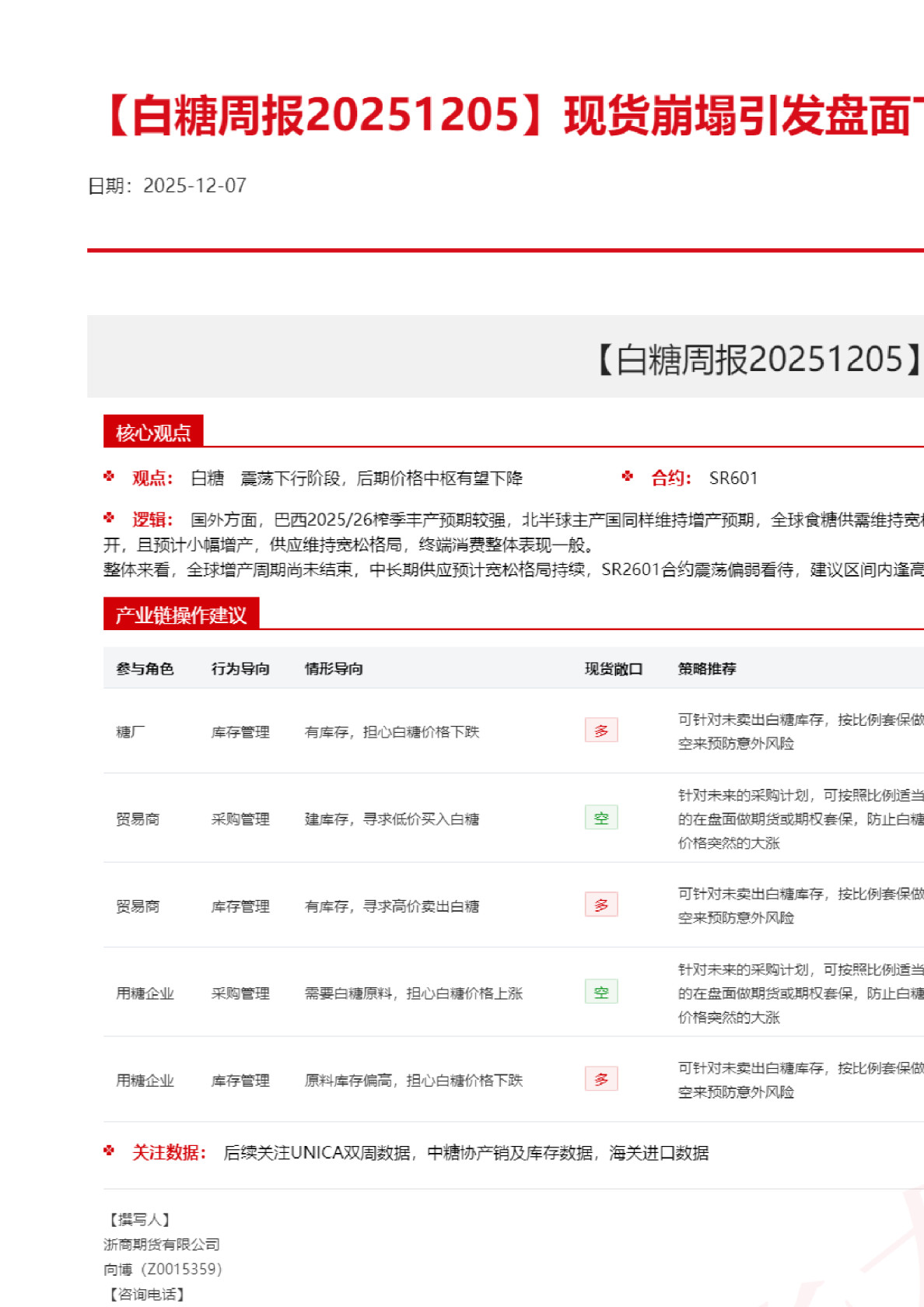 现货崩塌引发盘面下滑