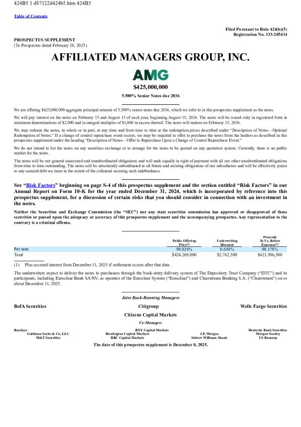 AMG资管美股招股说明书(2025-12-10版)