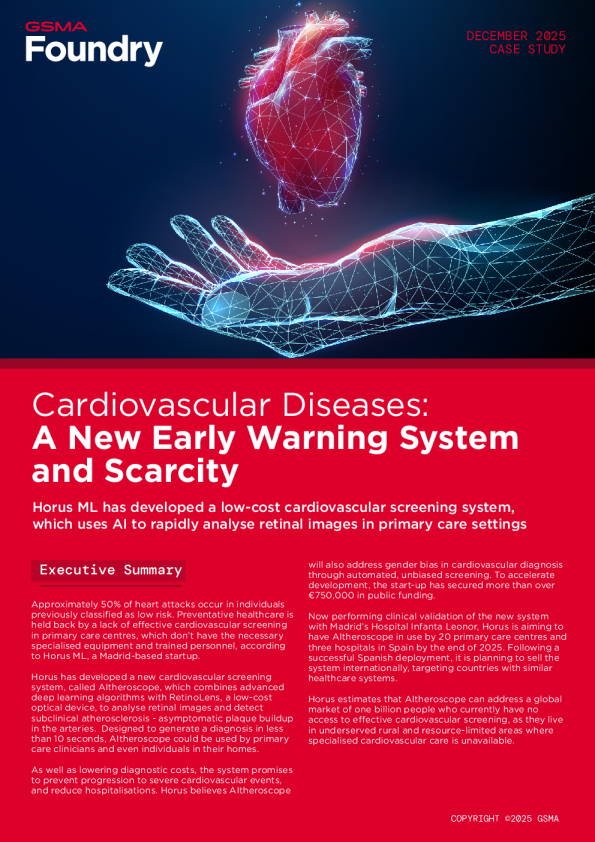 心血管疾病：一种新的预警系统和稀缺性-Horus ML