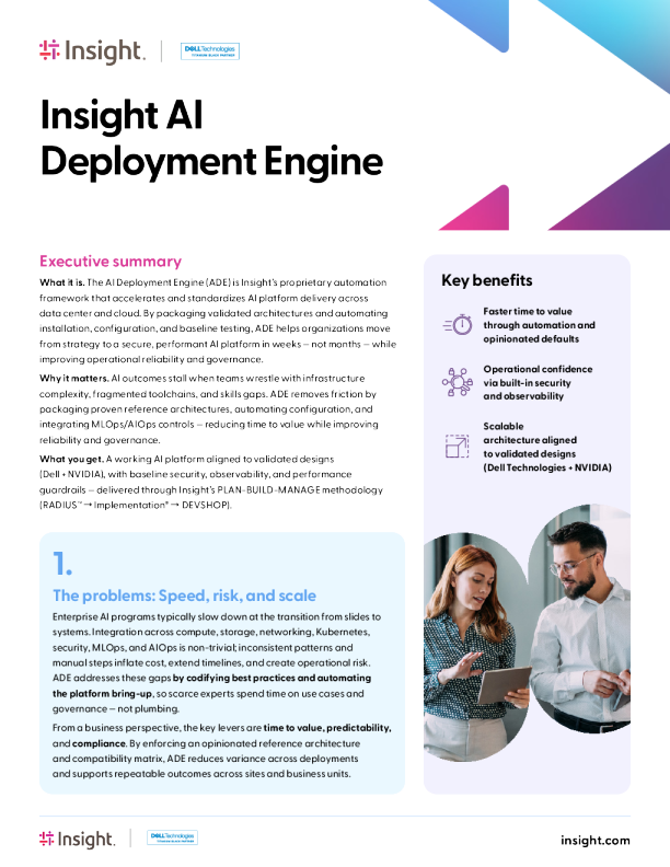 Insight AI部署引擎|戴尔AI工厂