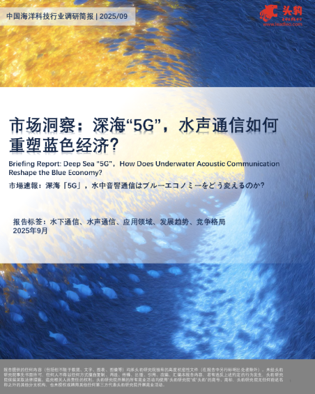 市场洞察：深海“5G”，水声通信如何重塑蓝色经济？