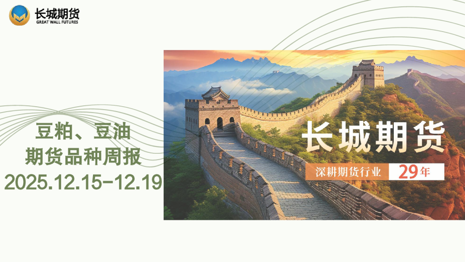 豆粕、豆油期货品种周报
