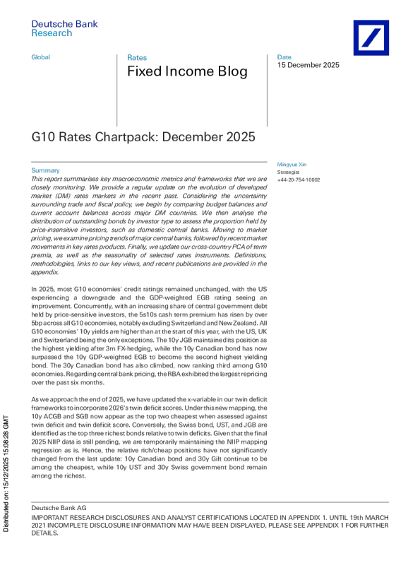 G10利率图表集：2025年12月