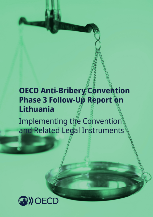 经合组织《反贿赂公约》第三阶段立陶宛后续报告:执行《公约》和相关法律文书
