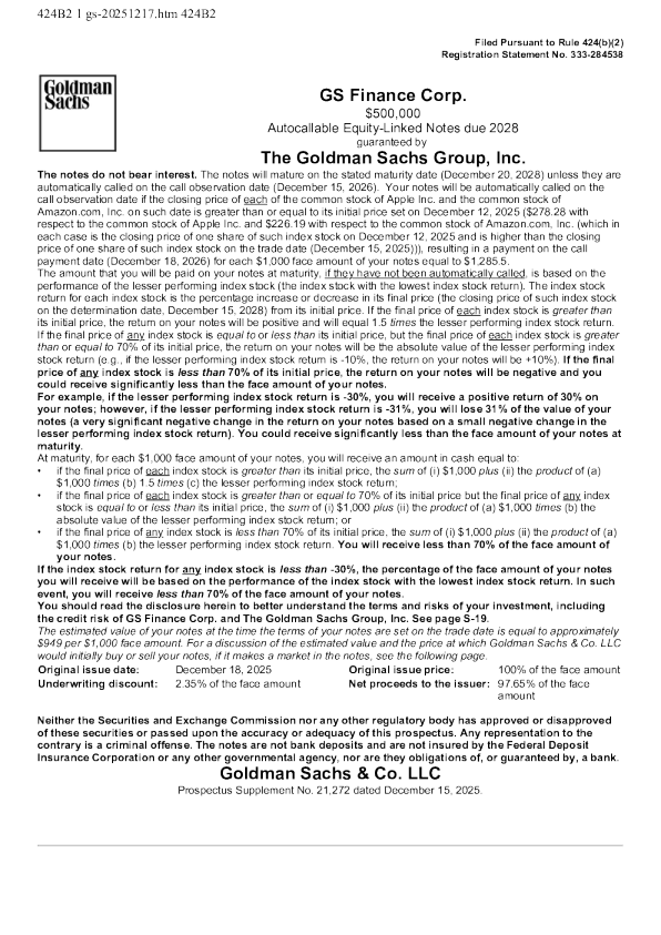 高盛美股招股说明书(2025-12-17版)