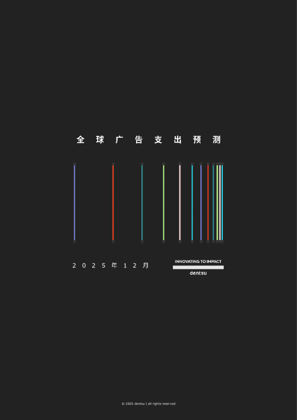 电通全球广告支出预测（2025年12月版）