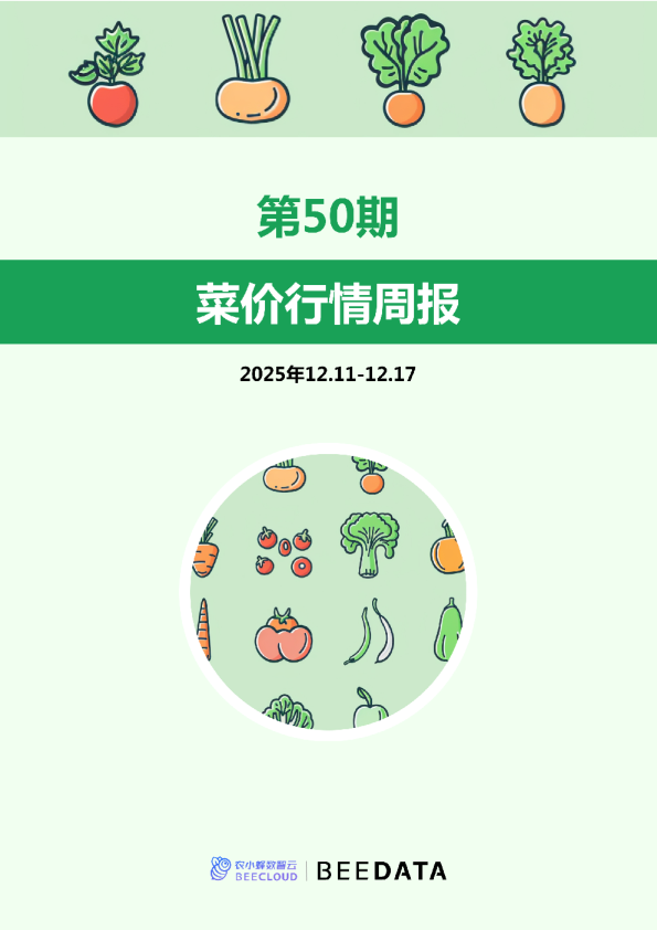 菜价行情周报2025年第50期