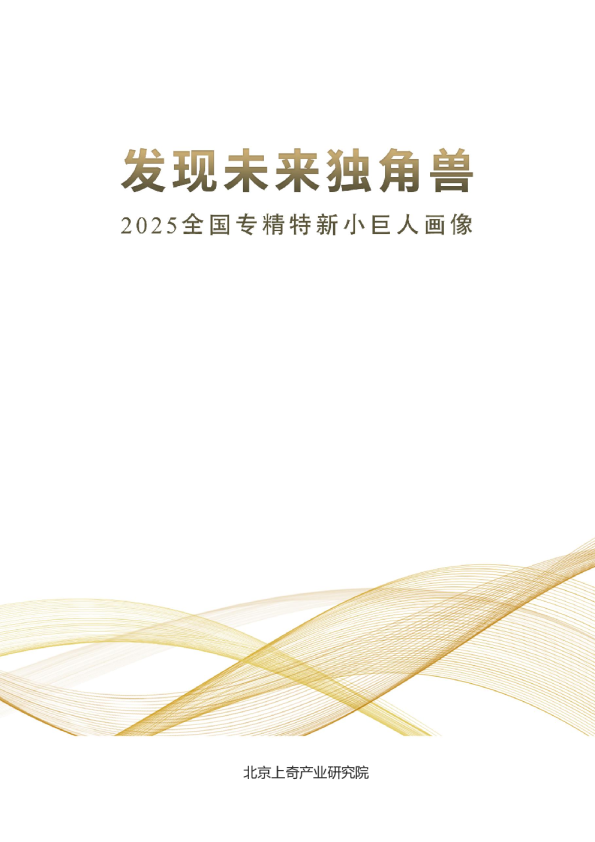 2025全国专精特新小巨人画像