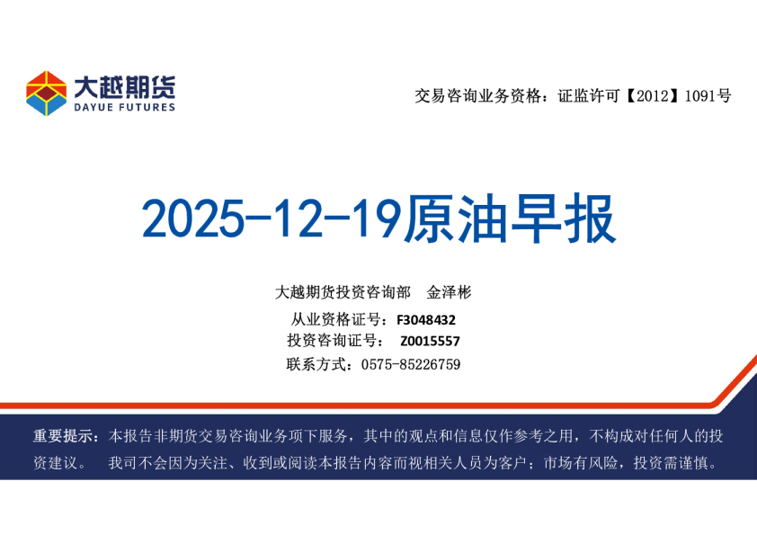 2025-12-19原油早报