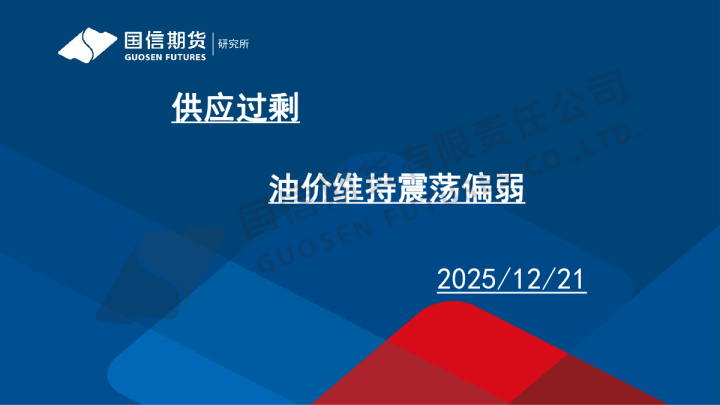 供应过剩 油价维持震荡偏弱