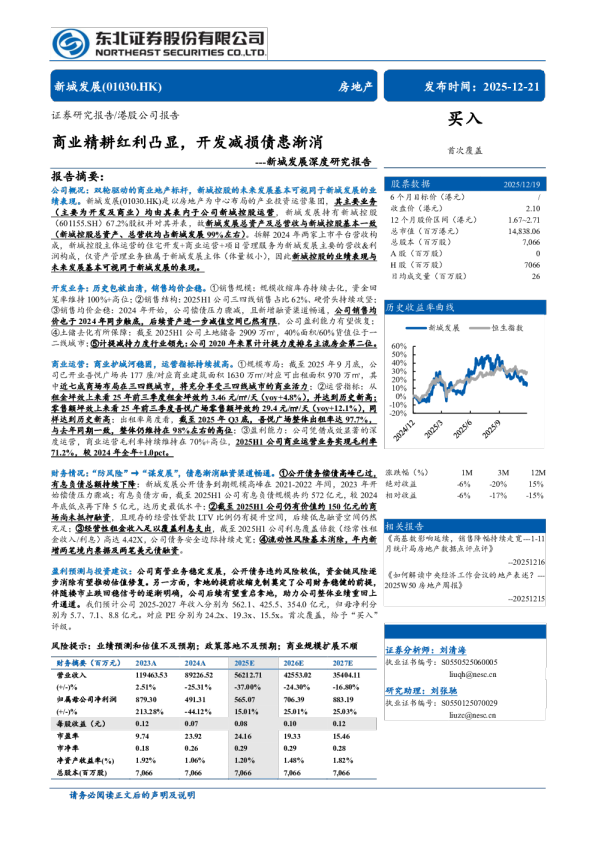 深度研究报告：商业精耕红利凸显，开发减损债患渐消