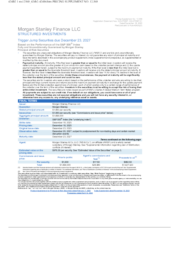 摩根士丹利美股招股说明书(2025-12-22版)