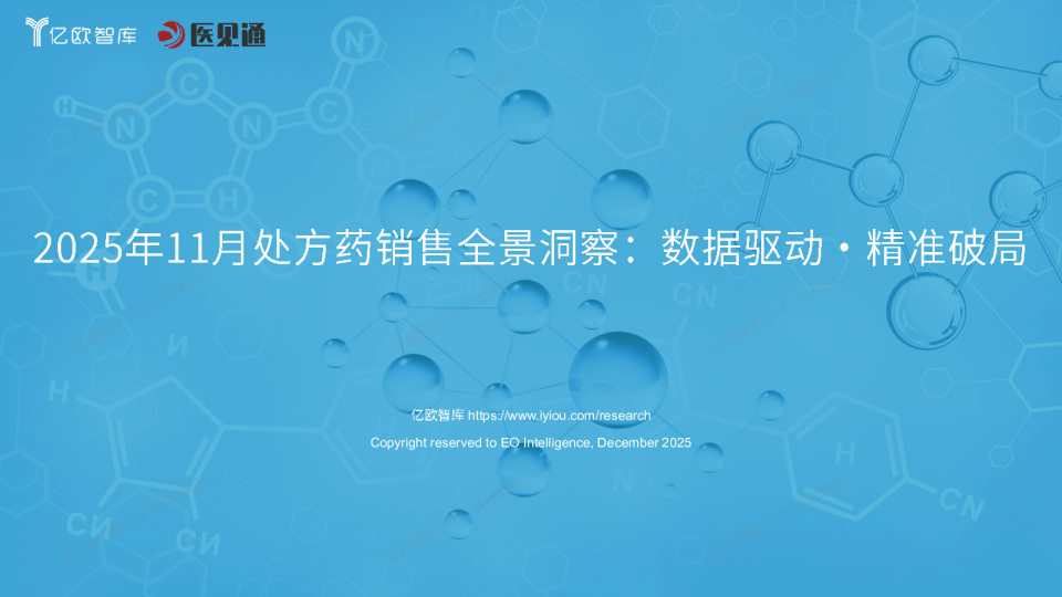 2025年11月处方药销售全景洞察：数据驱动・精准破局