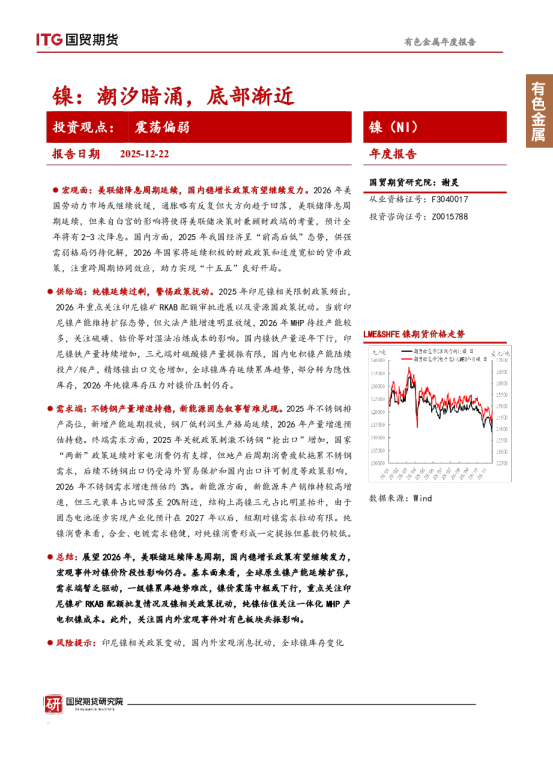 镍（NI）年度报告：潮汐暗涌，底部渐近