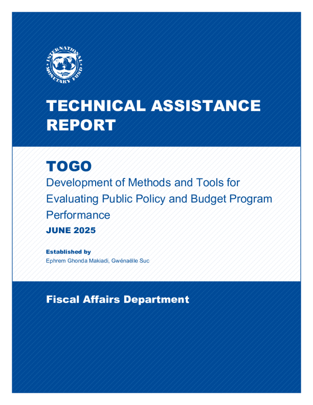 多哥：技术援助报告制定公共政策和预算方案绩效评估方法和工具（英）2025