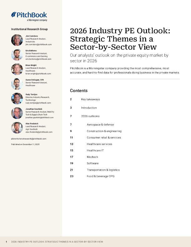 2026年行业私募股权展望：按行业划分的战略主题（英）2025
