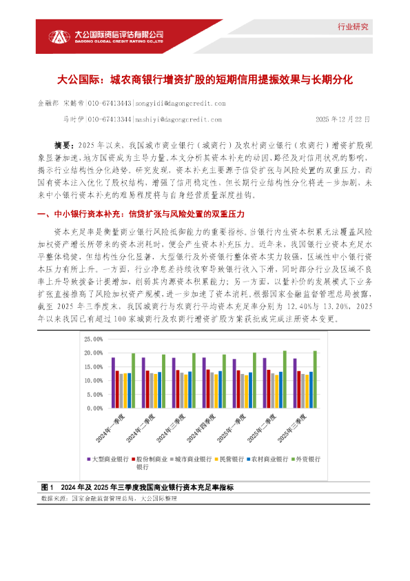 城农商银行增资扩股的短期信用提振效果与长期分化