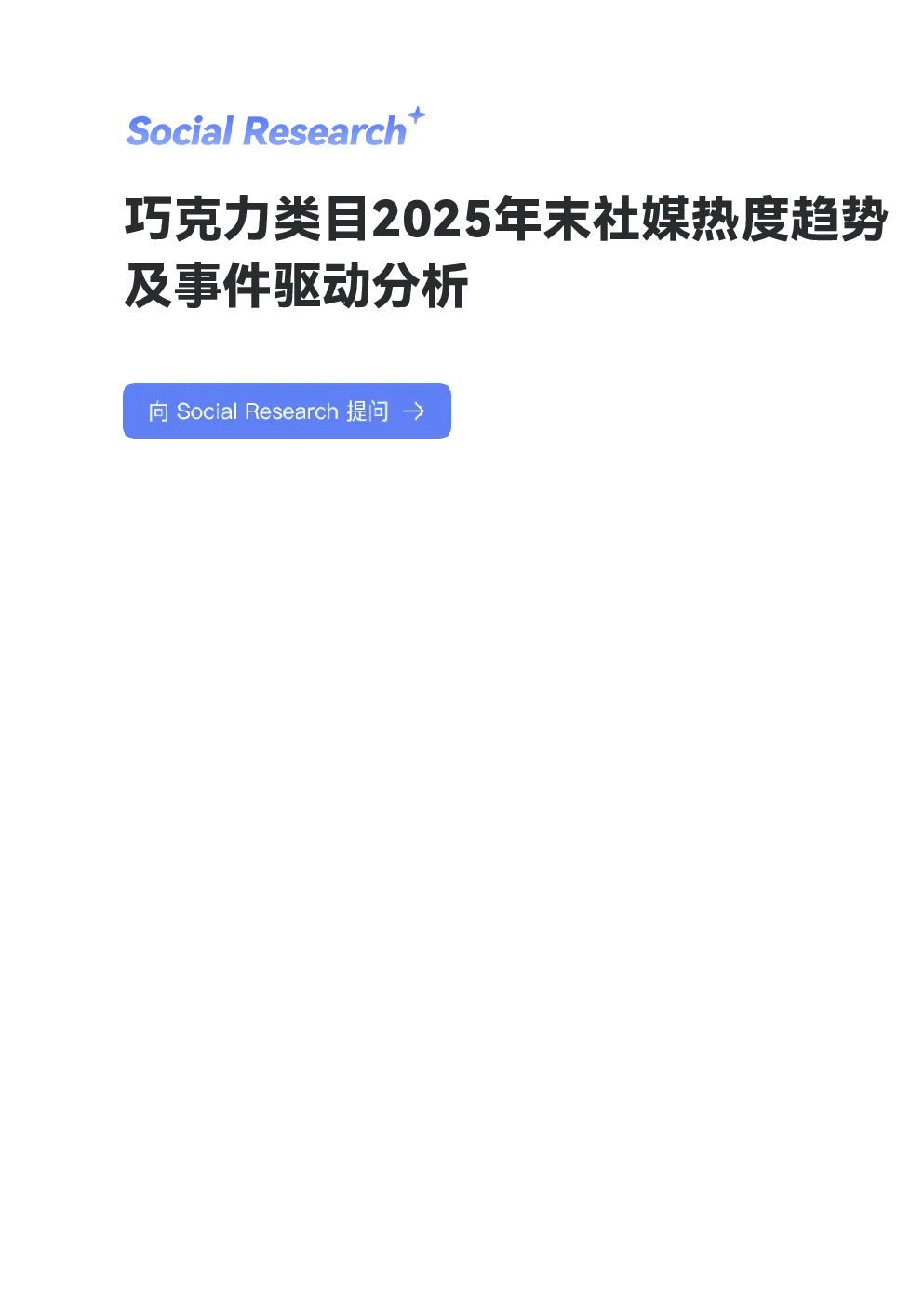 2025年11-12月巧克力类目社媒热度趋势与热点事件解析