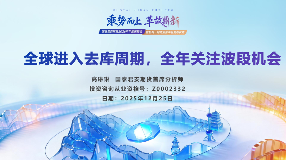 全球进入去库周期，全年关注波段机会