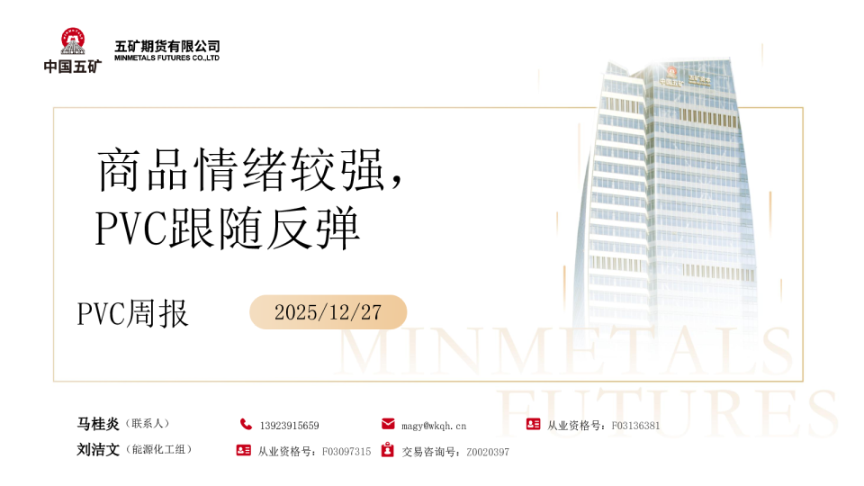 PVC周报：商品情绪较强 PVC跟随反弹