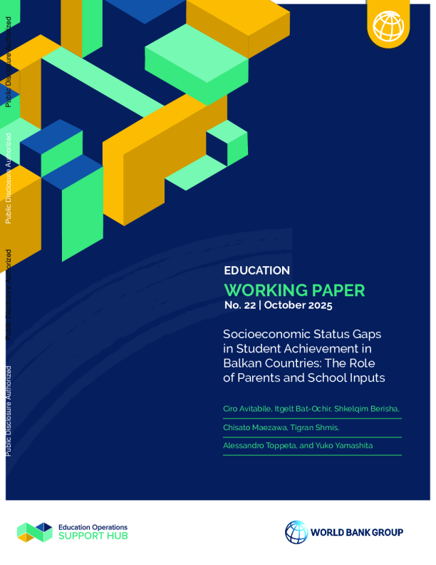 巴尔干国家学生成绩的社会经济地位差距：父母和学校投入的作用（英）2025