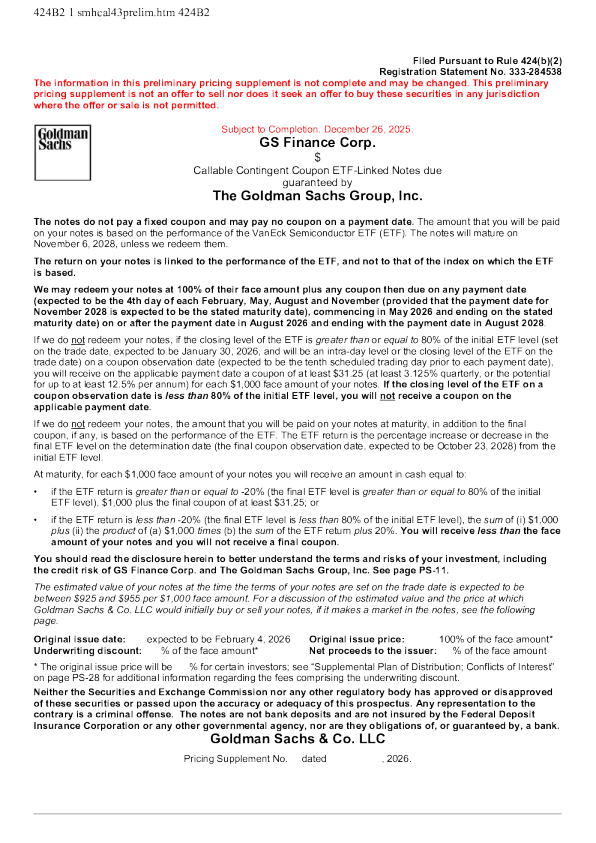 高盛美股招股说明书(2025-12-30版)