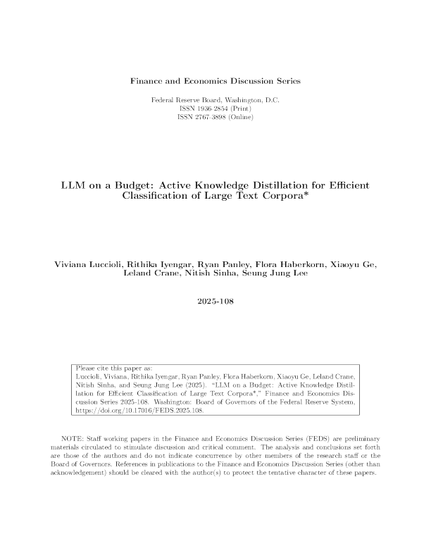 预算有限情况下的大型语言模型：用于高效分类大型文本语料库的主动知识蒸馏