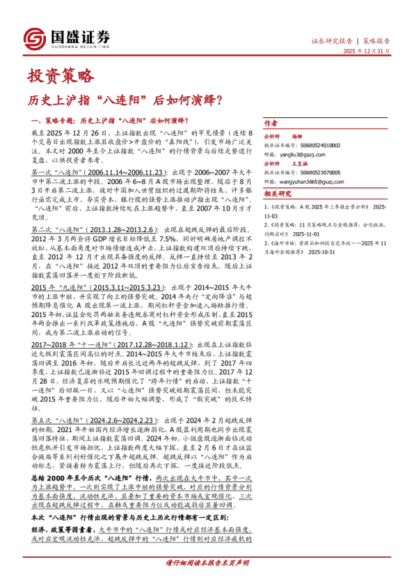 历史上沪指“八连阳”后如何演绎？