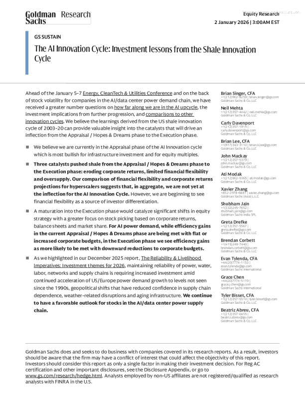 人工智能创新周期：来自页岩创新周期的投资启示