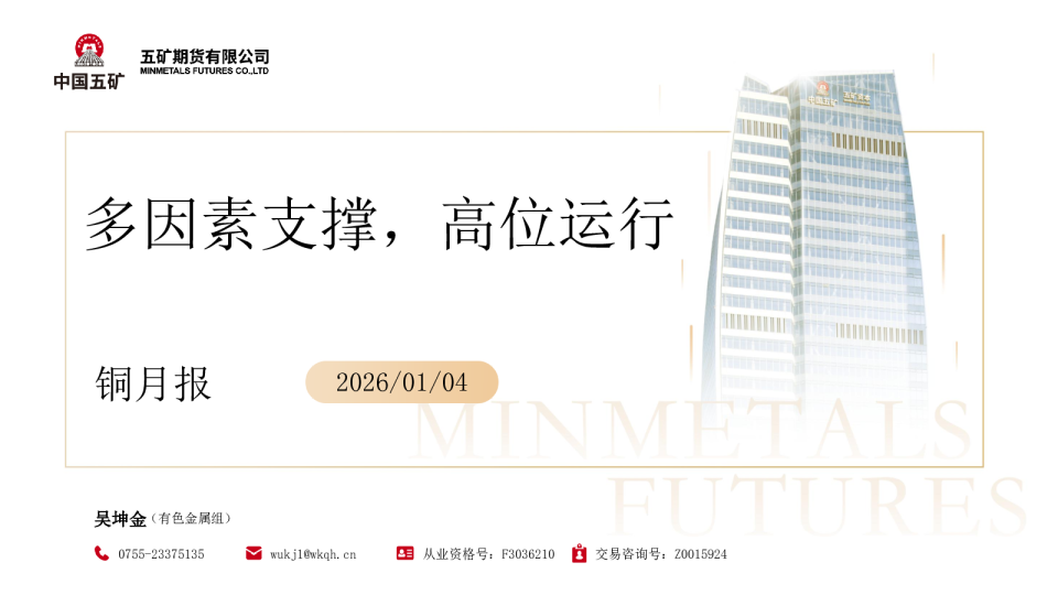 铜月报:多因素支撑,高位运行