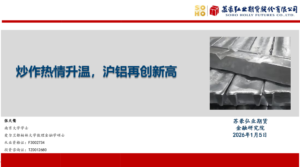 炒作热情升温，沪铝再创新高