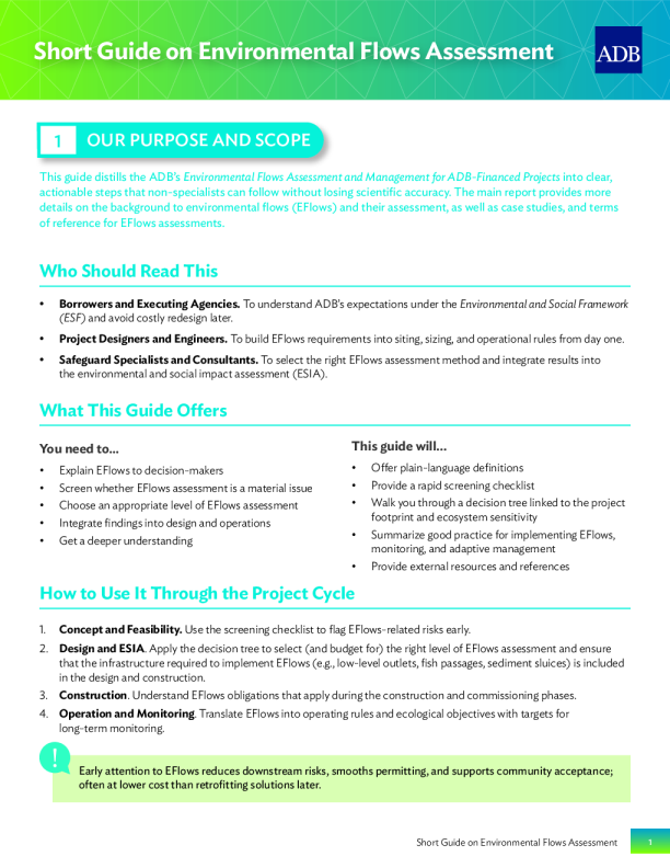 环境流量评估简明指南（英）2025