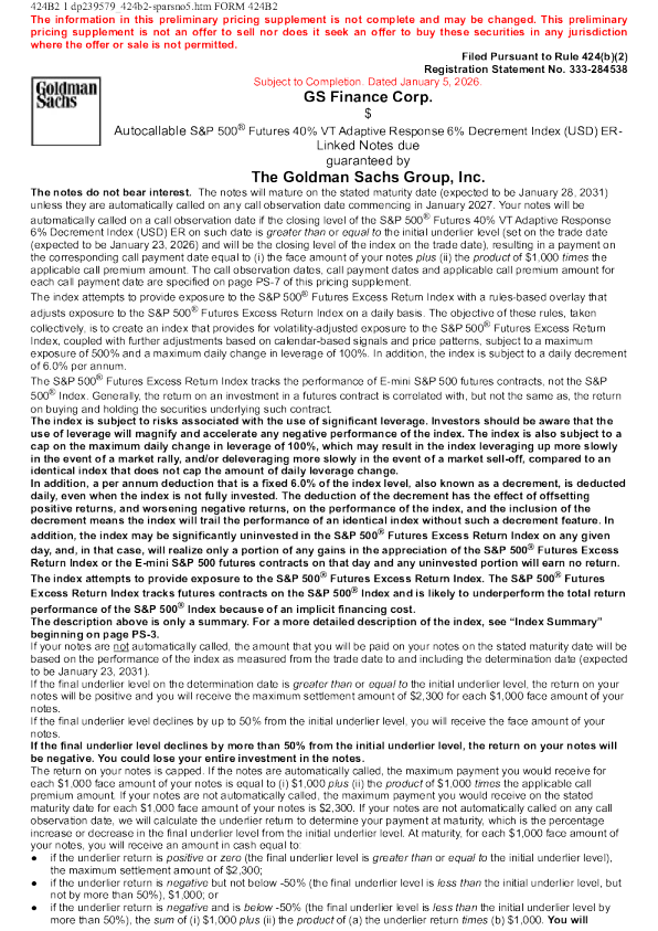 高盛美股招股说明书(2026-01-06版)