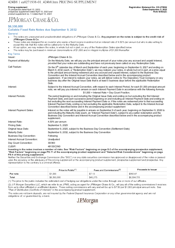 摩根大通美股招股说明书(2026-01-06版)