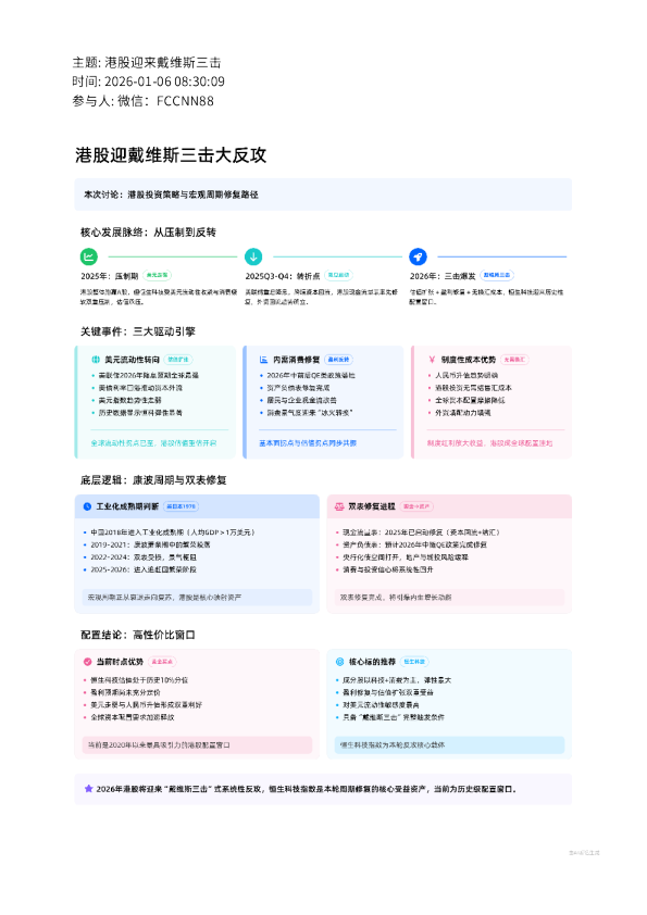 港股迎来戴维斯三击