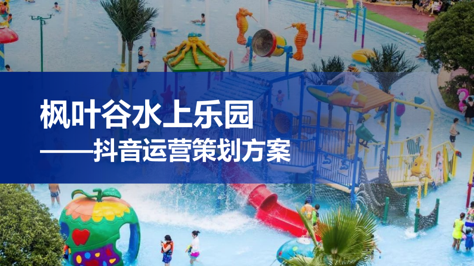 水上乐园抖音代运营策划案【旅游出行】【直播运营】