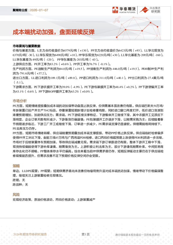 成本端扰动加强，盘面延续反弹