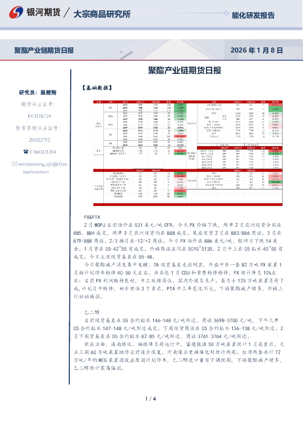 聚酯产业链期货日报