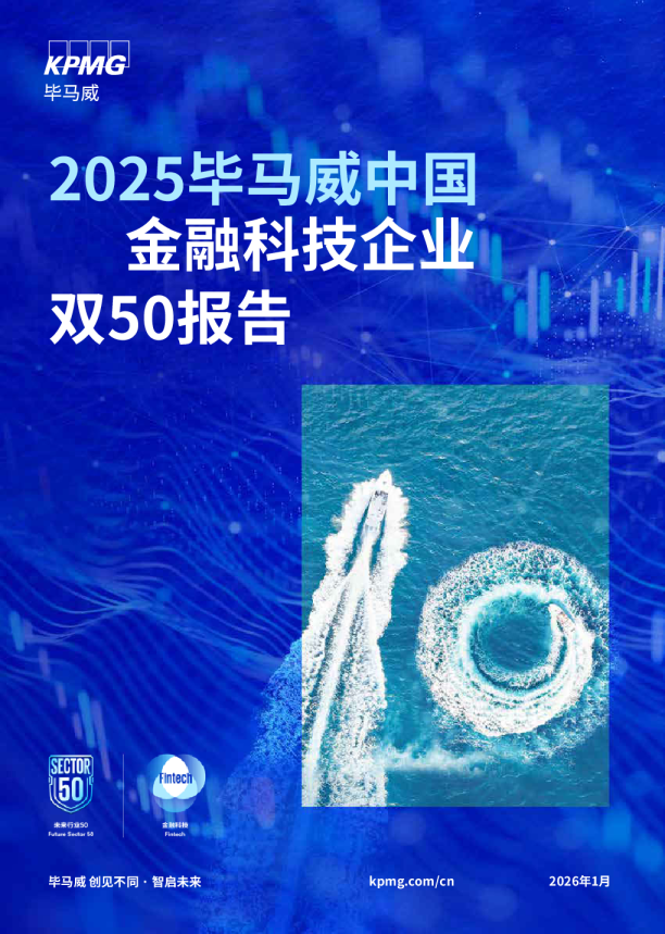 2025毕马威中国金融科技企业双50报告