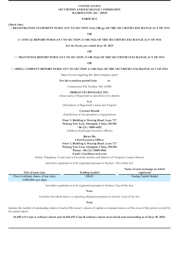 致保科技 2026年年度报告和过渡报告