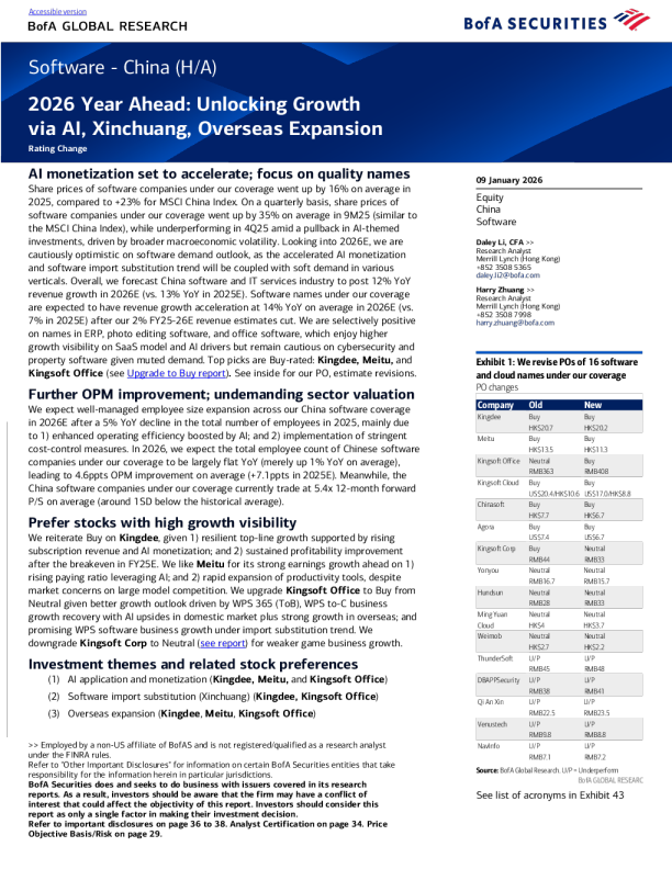 中国软件（港股/A股）2026前瞻：通过AI、信创、海外扩张释放增长
