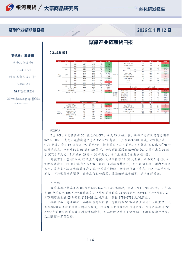 聚酯产业链期货日报