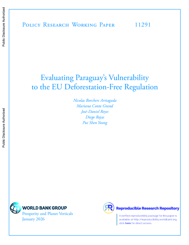 评估巴拉圭在欧盟无森林砍伐监管下的脆弱性